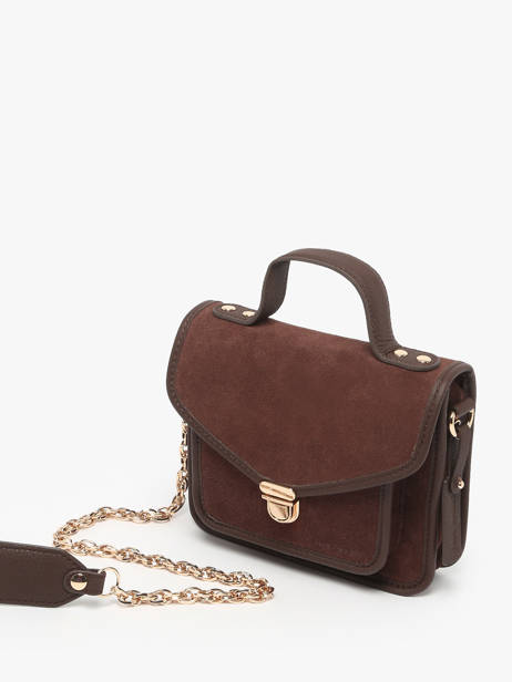 Cross Body Tas La Suite Leder Paul marius Bruin la suite GEOX2SUI ander zicht 2